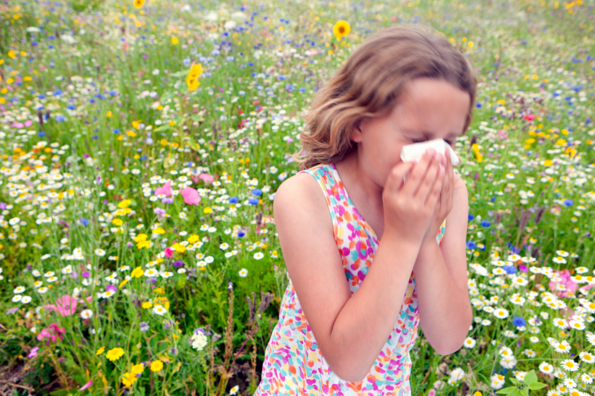 Viele Kinder sind geplagt vom Heuschnupfen